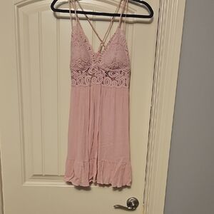 PINK Victoria's Secret Blush Lace Top